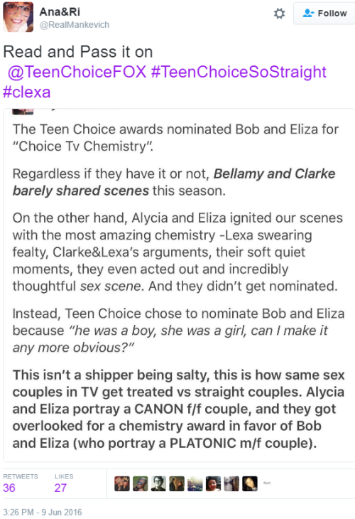 lee-jinki-is-my-patronus: LGBT Viewers Rip The TeenChoiceAwards a New Asshole with the tag #TeenChoi