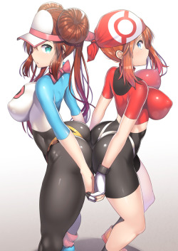 kanjihentai:Pokemon, Rosa &amp; May by Nagase Haruhito