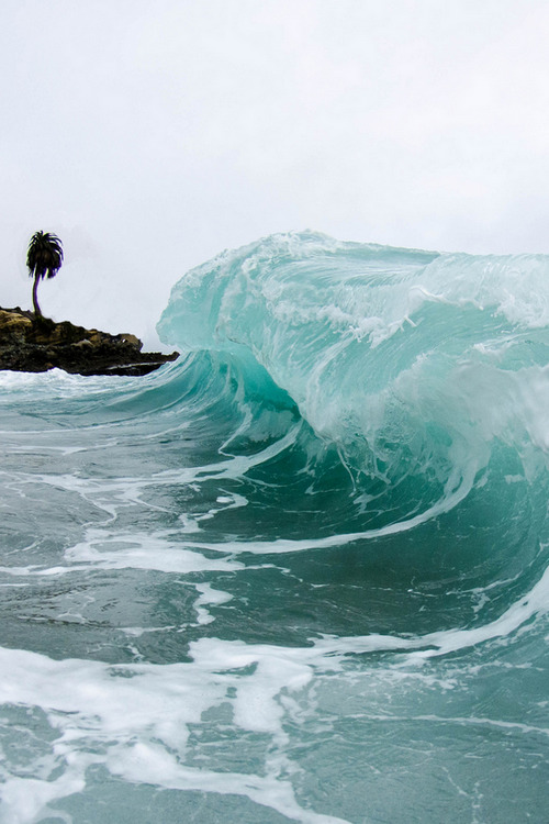 Porn wonderous-world:  Wave by Water is Blue photos