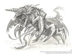 mychestpainwantsacigarette:  commissioned sketch - sylizar by mikecorriero  