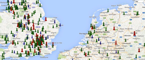 Well endowed men are everywhere (blue = big, green = huge, red = massive) - but where do you find th