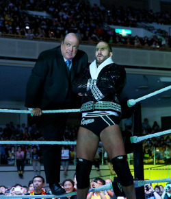 fishbulbsuplex:  Cesaro and Paul Heyman