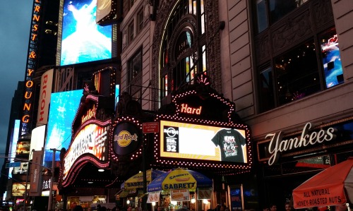 mymanhattanexperience:  Times Square. Midtown. Hard Rock Cafe. Formerly the Paramount Theater. 