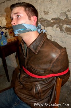 blackleatherbikerjacket:  how did your blindfold get off?! 