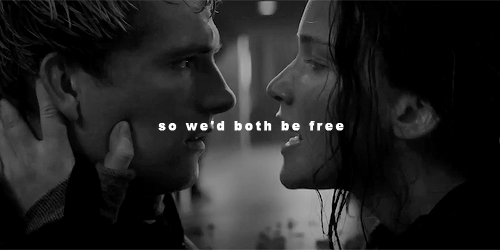 gifhungergames:Strange things did happen hereNo stranger would it beIf we met up at midnight in the 