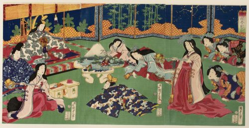 centuriespast: Spring Meeting of Assembled Flowers Utagawa Kunisada II, Japanese, 1823 - 1880. Publi