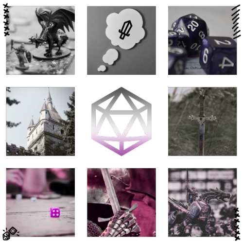 Asexual Playing DND Moodboard requested by Anon