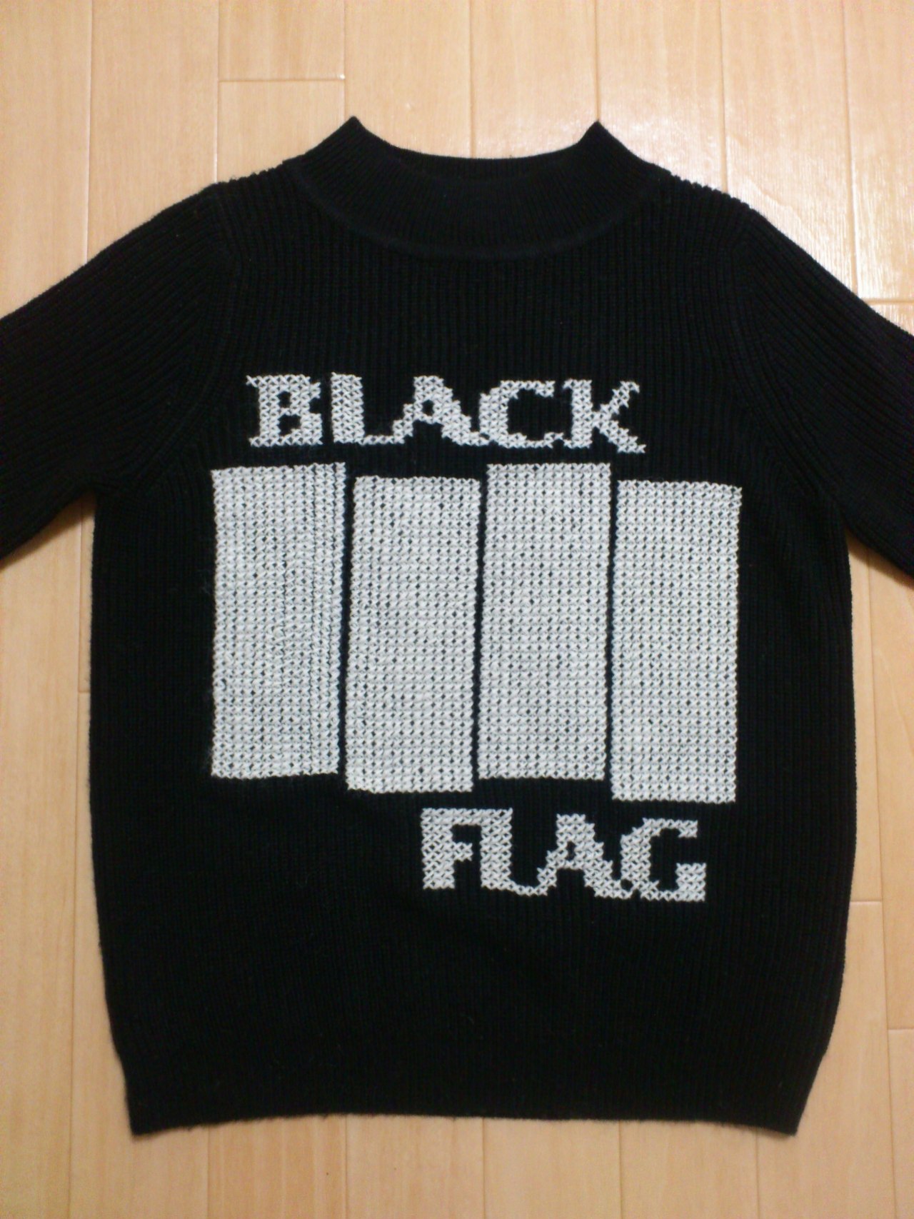 developingurl:  blackflag-org:  WHITE Black Flag Sweater Customized solid black sweater. 