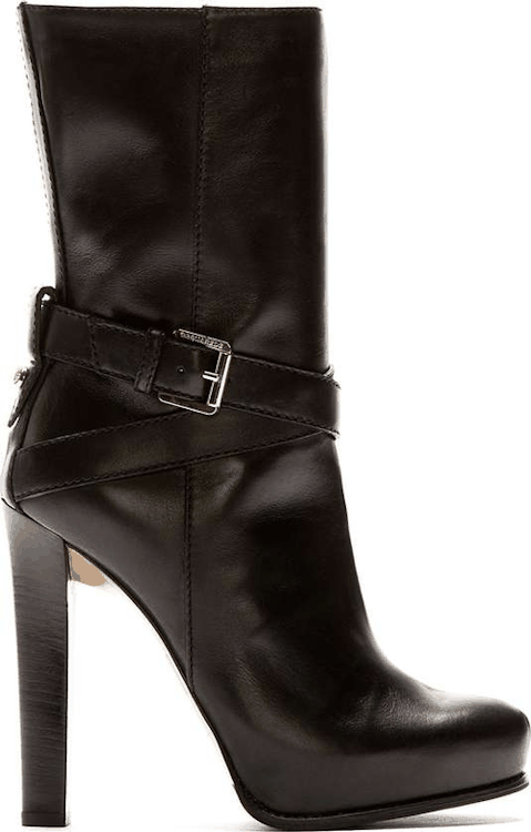 High Heels Blog Black Leather High Heel Vitello BootShop for more Boots on… via Tumblr