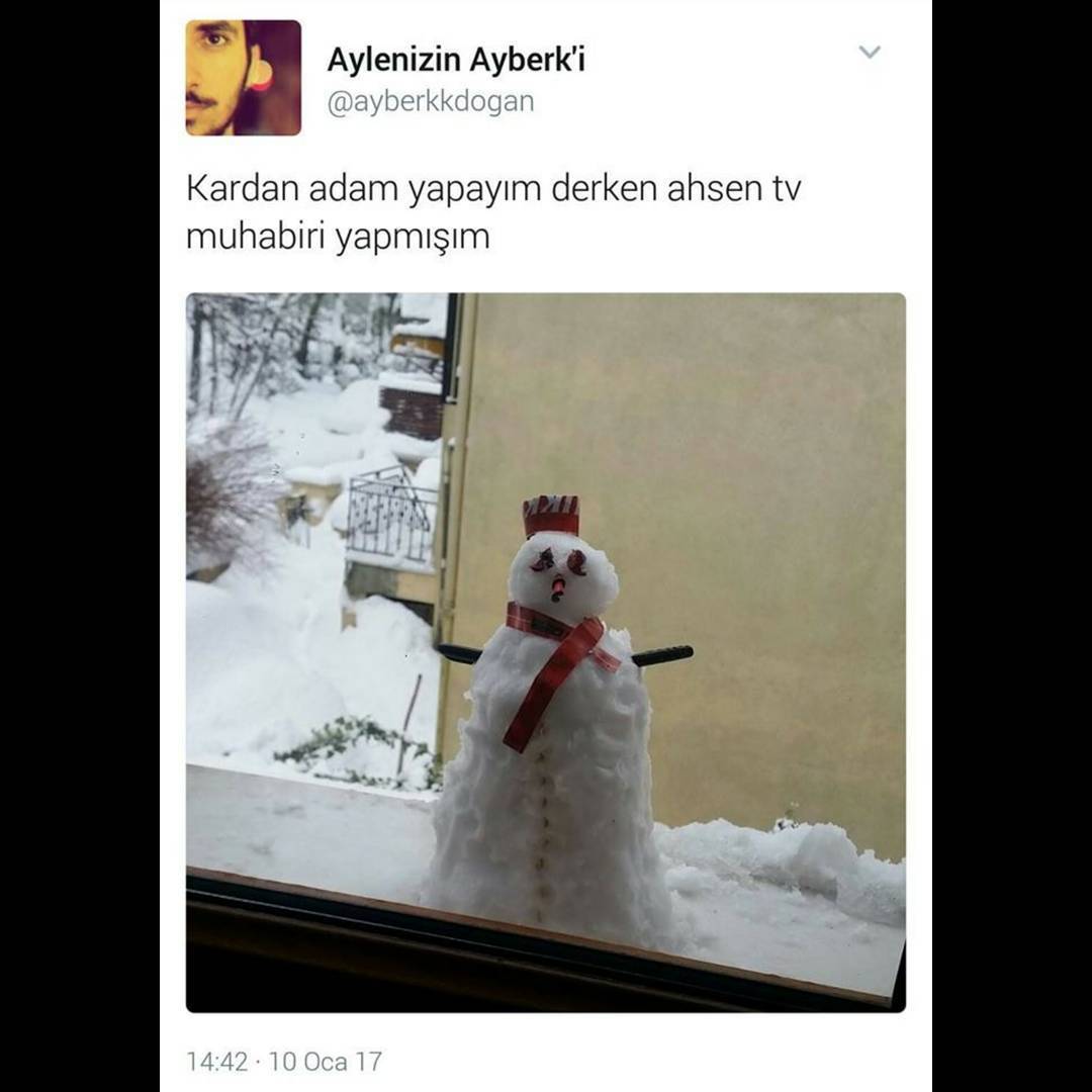 kardan adam yapayım derken...