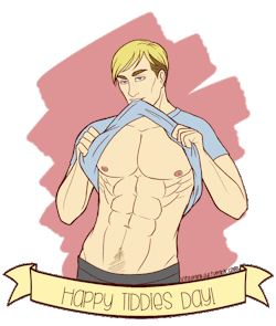 vitaminkae:  Apparently it’s boobies day? Erwin’s such a show off.It’s also transparent…