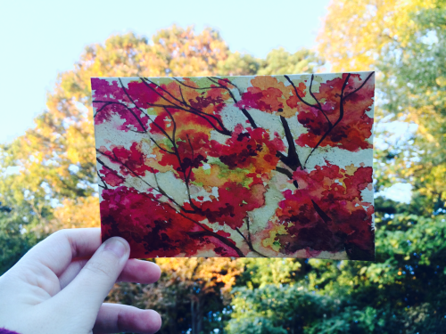 nopenzeru: 紅葉見れないので自分で描いた