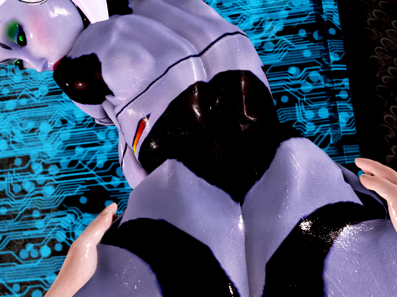 xalasstudios:  Here are screenshots to my upcoming movie “Virtual Robo Pussy”