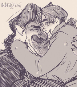 Injureddreams:  Uwahh! A Quick Happy Bday Sketch For My Dearest Wuffen ♥ Sorry