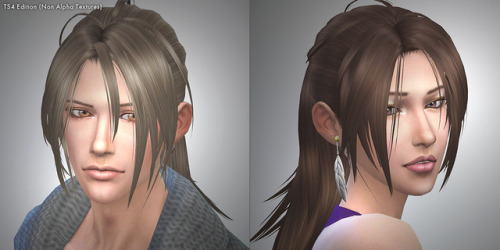 kijiko-sims: I remade and converted TS3 Hototogisu hair into TS4 :3>>Download Hototogisu TS4