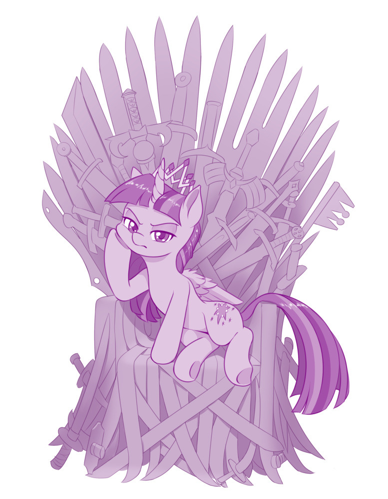 dstears: S7E15: This is my chair for dealing with the peasantry.  Twilight has a