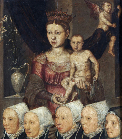 Hugo van der Goes (attributed to) - Memorial triptych (c 1527). Detail.