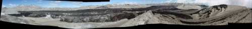 Obsidian This photo is an enormous panorama from Cordón Caulle volcano in Chile. Basically al