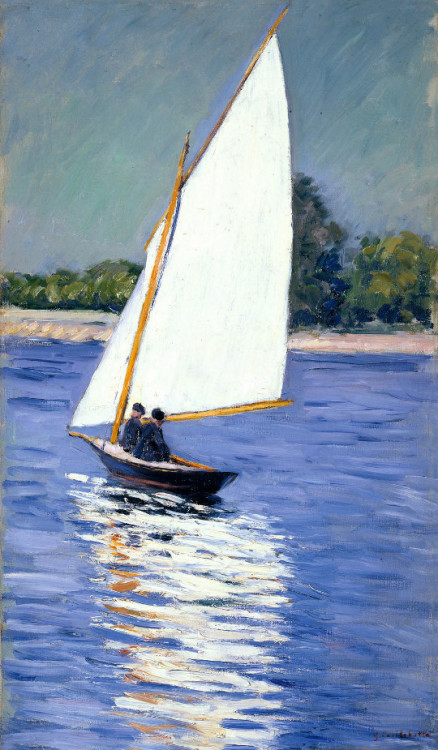 transiberiana: Gustave Caillebotte, Sailing on the Seine (1892)