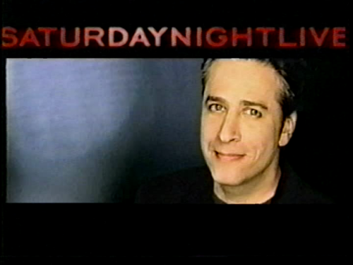 Jon Stewart hosted SNL in April of 2002. I just ripped my VHS of the original airing (just missing t