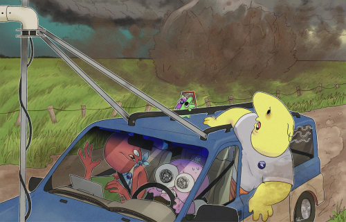 Smiling(?) Storm Chasers