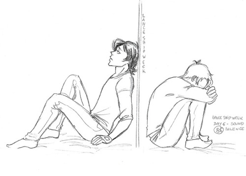 Sound/Silence made me think of&hellip;Lance crying silently in his bedroom. His pain is loud in 