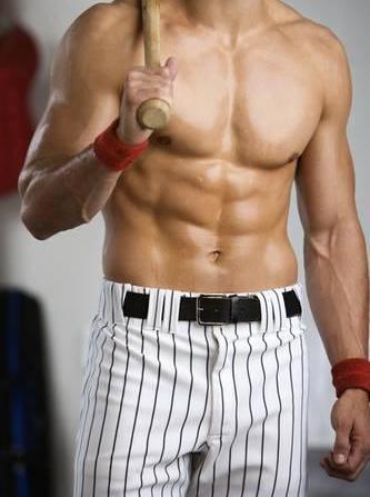 Muscle Baseball Jocks!  Check out the six pack abs on these baseball boys!!! Live