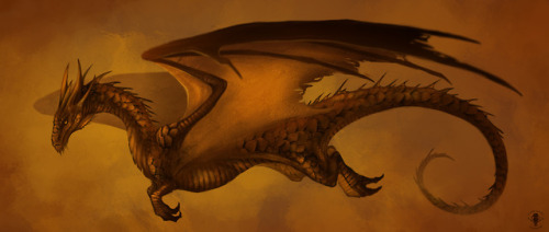 Had an art block so I guess that means it was time to paint another dragon.