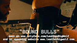 leather-big-wolf: Using his cum as lube to