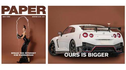 thirdworldsociety:  Nissan Strikes back with their own take of Kim K’s latest photoshoot with Paper Magazine  http://www.thirdworldsociety.com/nissan-strikes-back-with-kim-kardashians-shoot-with-paper-magazine/