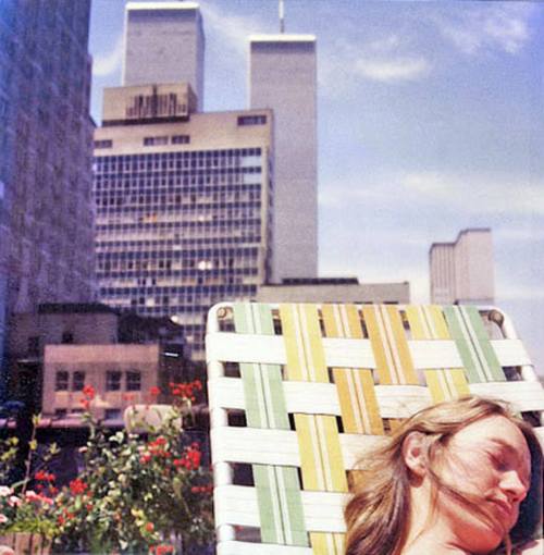 nycnostalgia:Sunning under the WTC