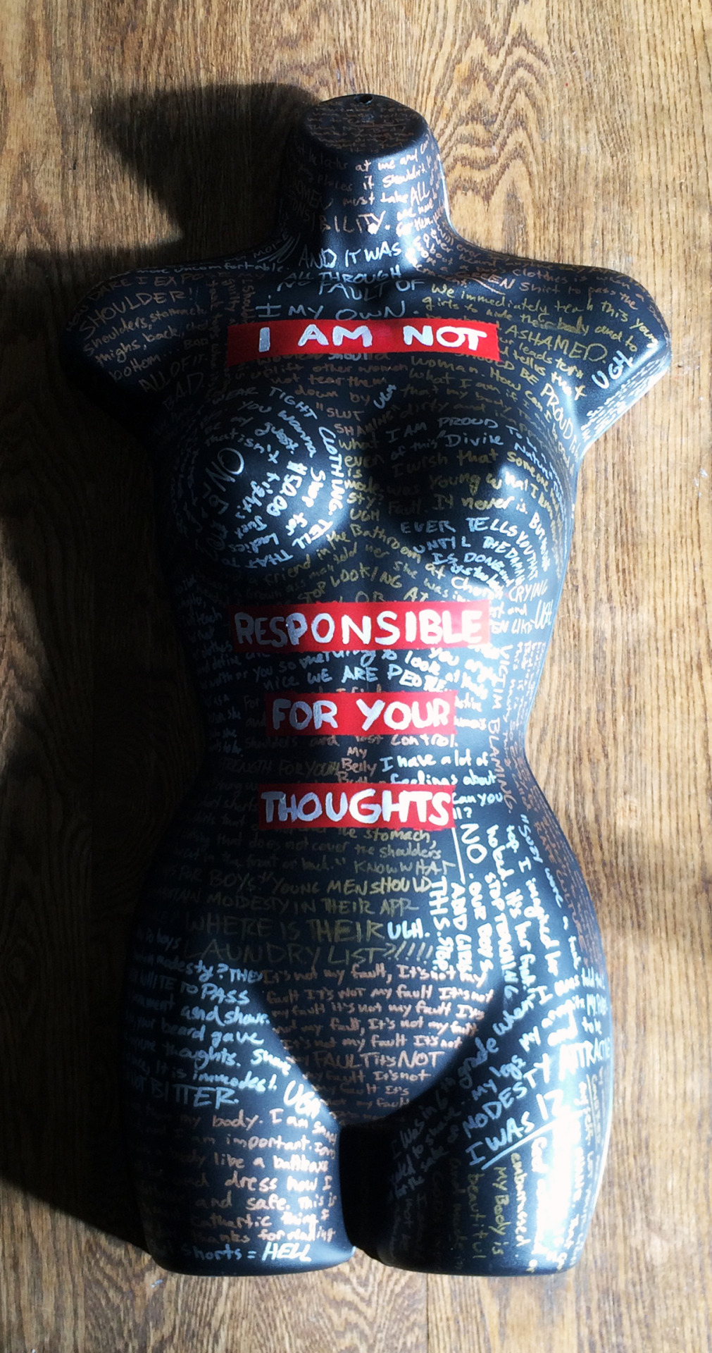 bronwinning:  I Am Not Responsible For Your Thoughts My mom gave me a dress form