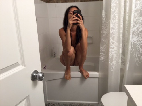 Bus stop in the shower selfie. adult photos
