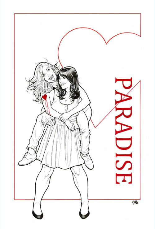 Strangers in Paradise: Katchoo and Francine commission (2022)Art by: Frank Cho