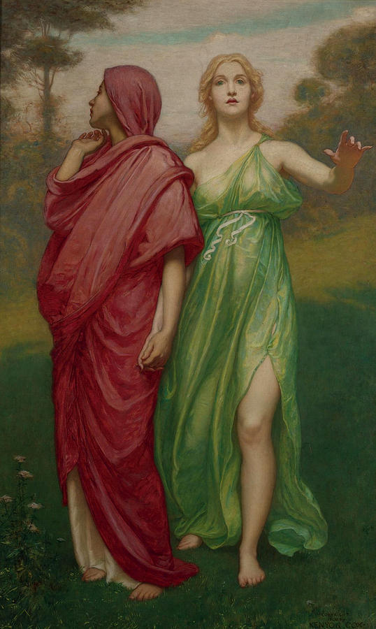 "Hope And Memory" Painted By Kenyon Cox (18561919)