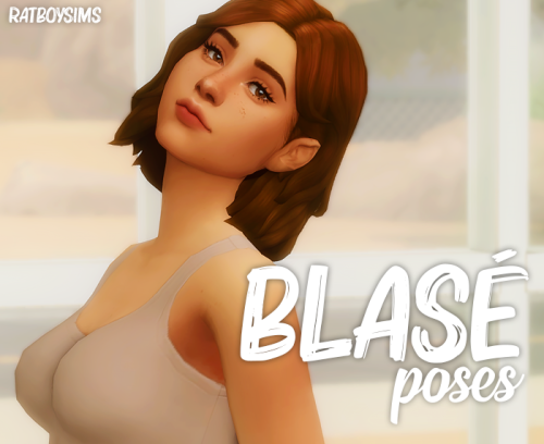 ratboysims:  blasé posesby ratboysims • 7 poses for when your sim is bored but still has product to 