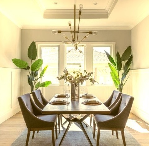 Farmhouse Dining Room San FranciscoPhoto Of A Large, Enclosed Dining Room In A Rural Setting With A Light