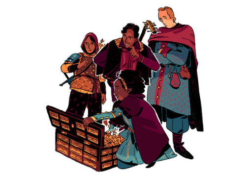 celialowenthal: Hey guys! I recently did this promo art for QUEST, a streamlined, story-focused tabl