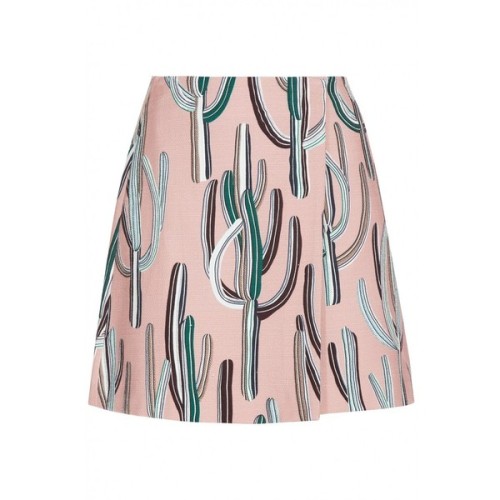 Msgm Cactus Print Mini Skirt ❤ liked on Polyvore (see more print skirts)