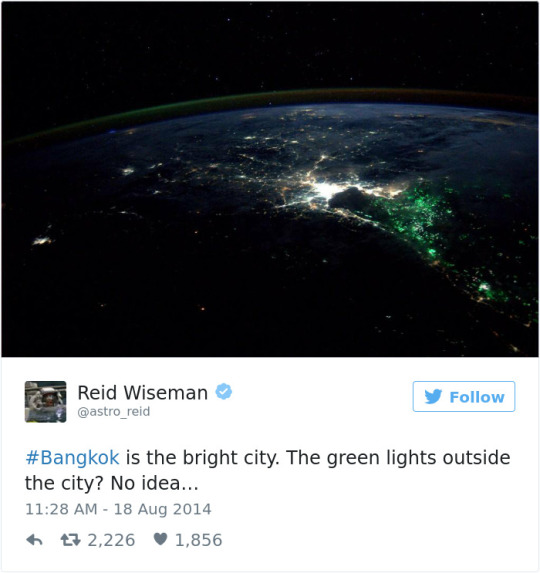 Astronaut tweets