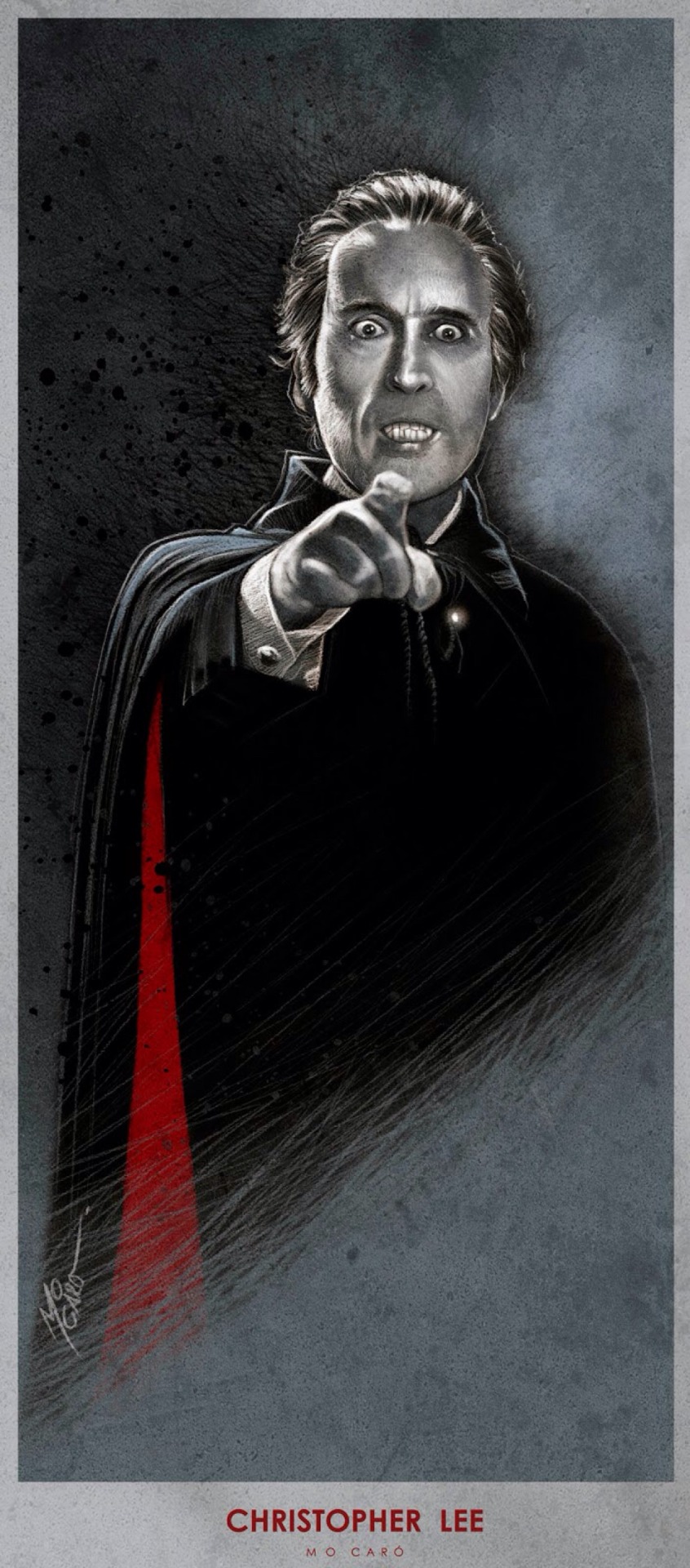 Welcome To The CREEPSHOW — Christopher Lee as Dracula by MO CARO