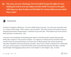 finsubinprogress:  A very smart Domme gave me a very obvious answer for how to make a response to a question “rebloggable.”  Thank You for reminding me who’s the smarter sex :)