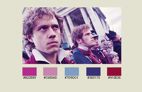 englandkeepmyb0nes-blog:les misérables; colour analysis [inspired by x and x]