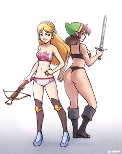 brellom: Panoply of Calatia (Underwear Variant) An old-school style fan-game that acts as Zelda 3, taking place after the events of the first two games. You play as both Link &amp; Zelda. I really like it. https://patreon.com/brellom 