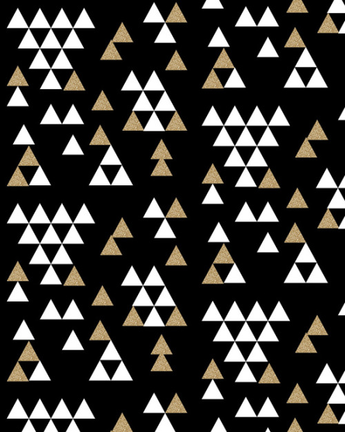 Glitter Triangles by CharlotteWinter // more art here