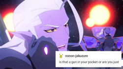 lctor: don’t worry lotor, he’s still happy to see you