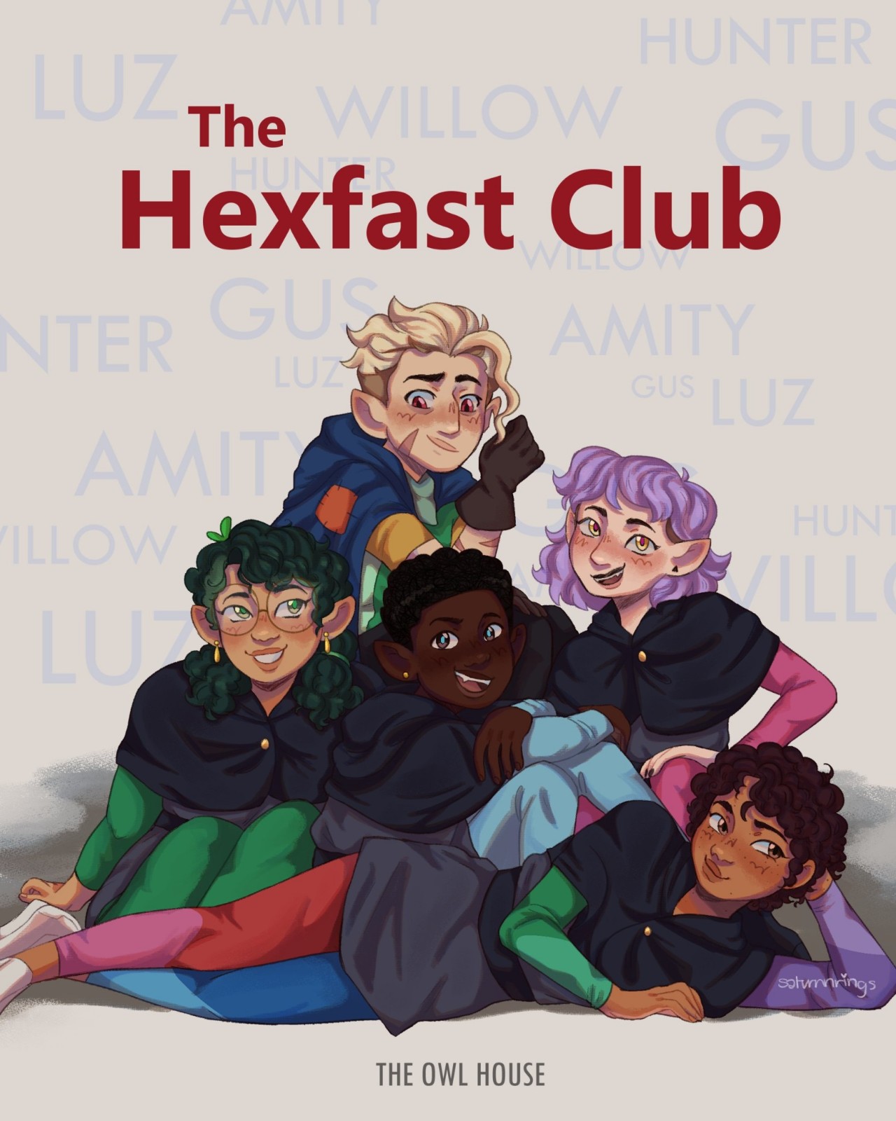 FUNKY FRESH — the hexsquad as the breakfast club movie poster💘