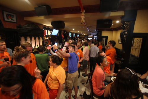 World Cup 2014. Holland 0 - Argentina 0 (2-4 on PKs)  9 July 2014, 4:00 pm. Tonic/Hurley’s Saloon, Times Square
The acclaimed Holland supporters’ bar in NYC is Tonic in Times Square. We arrived two hours early for the showdown against Argentina, but...
