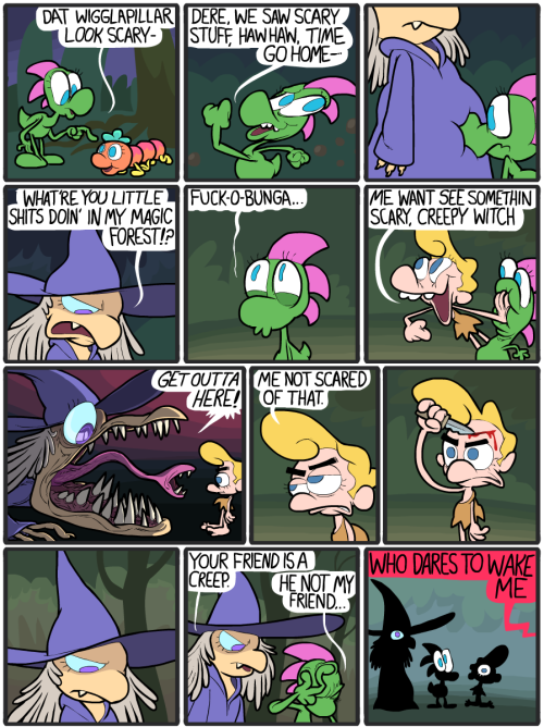 Silly Dinosaur and Cave Boy in: The Spooky Forest [Patreon][Gumroad]