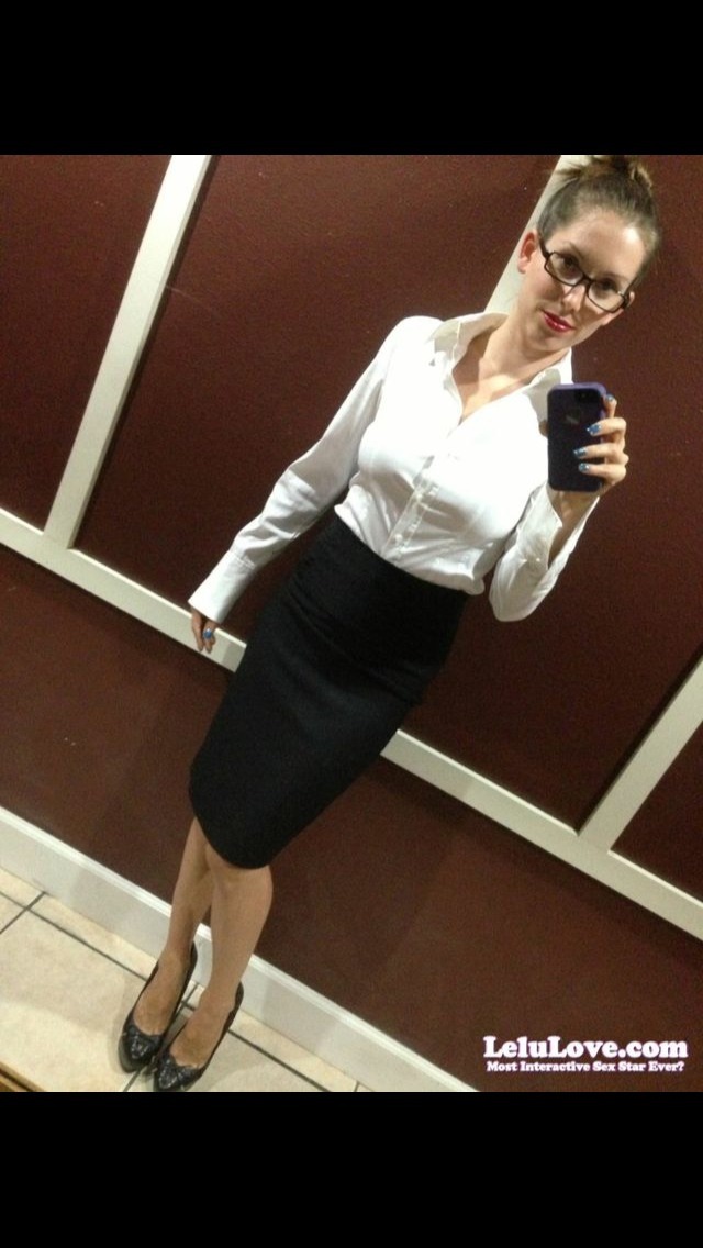 This #secretary is feeling naughty&hellip; (more pics/vids like this here: http://www.lelulove.com/?page=Search&amp;q=secretary)